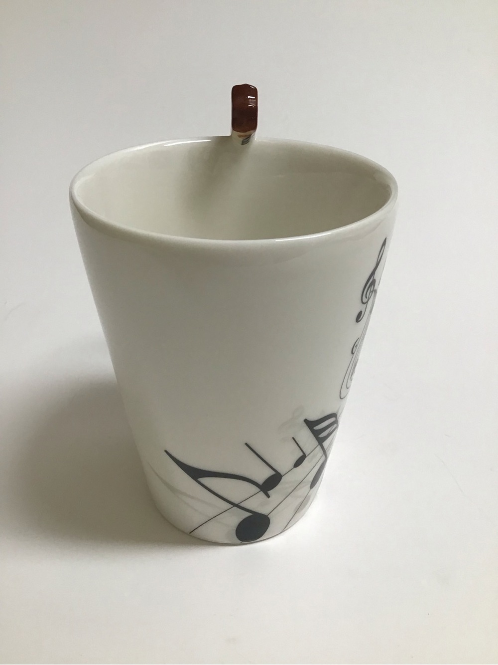 Guitar Handle Porcelain Coffee Mug Tea Cup 8oz Music Notes Rocker Desk Pen Cup - Picture 11 of 12